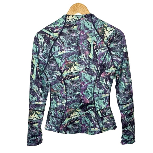 lululemon Find Your Bliss Jacket Vintage Green Iridescent Sz 4 - Picture 6 of 16